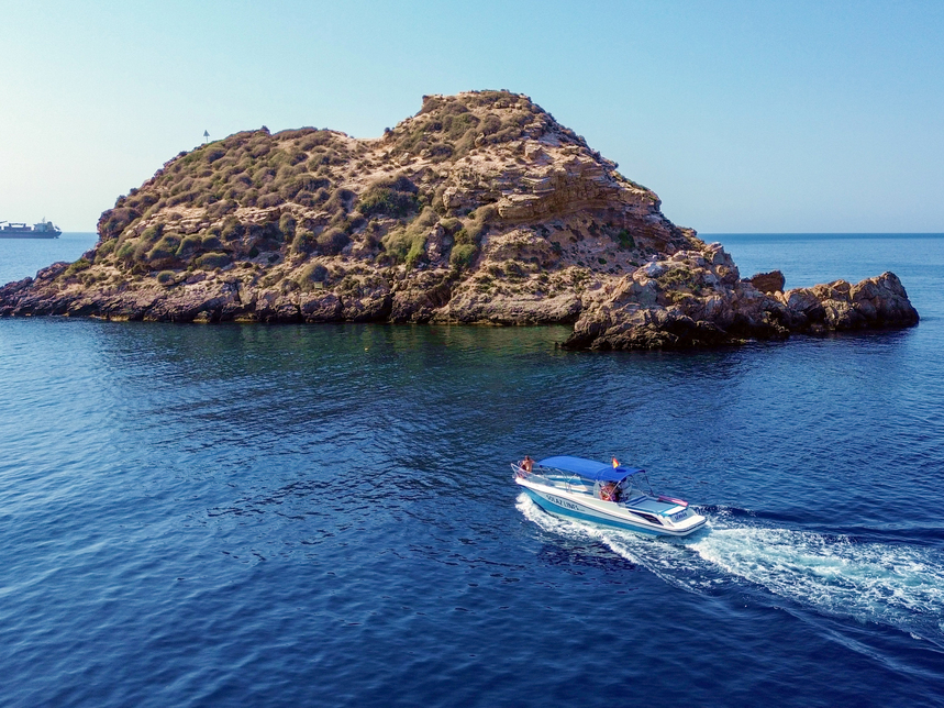 Sortie en bateau de Carthagène à l'Isla de las Palomas